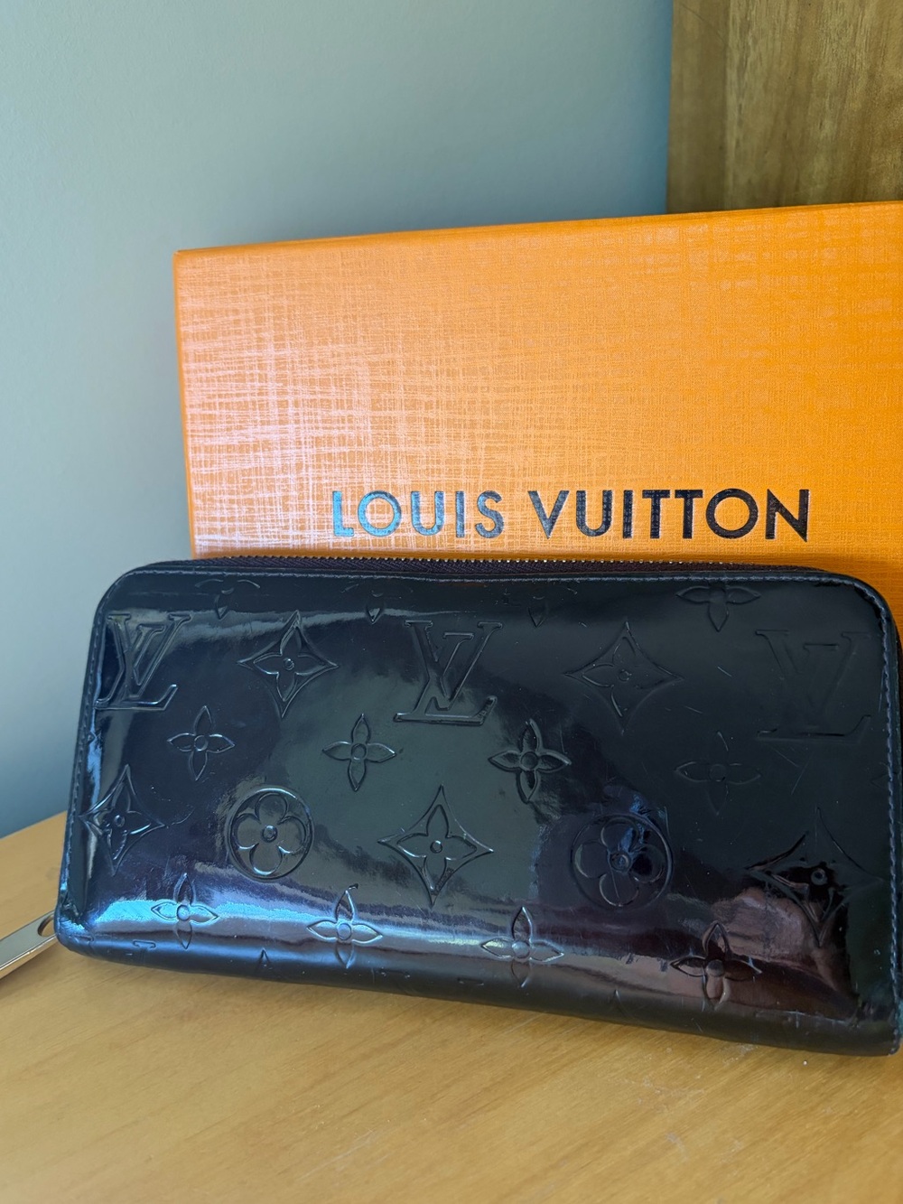 LOUIS VUITTON Monogram Vernis Zippy Long Wallet - AUTHENTIC